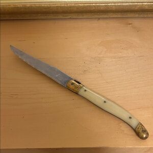 Vintage Laguiole Steak  Knife with bone Handle